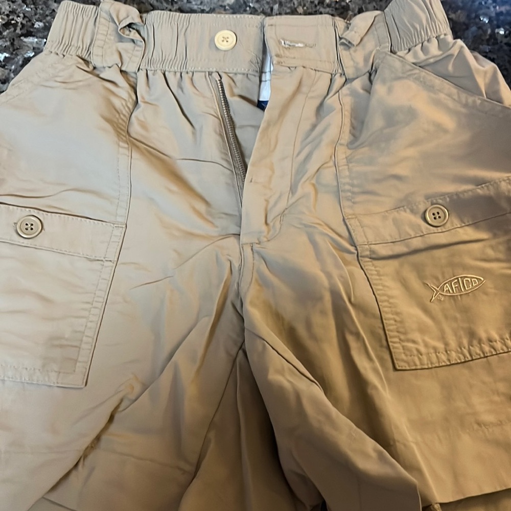 Boys aftco shorts dark khaki size 26